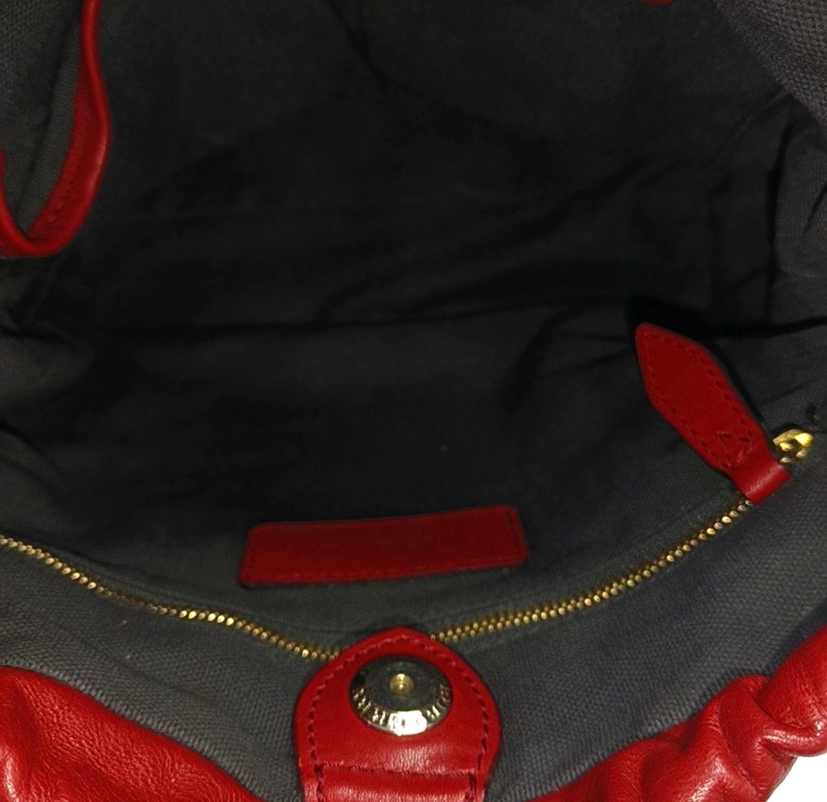 Burberry Little Crush House Check Red Leather Crossbody Bag