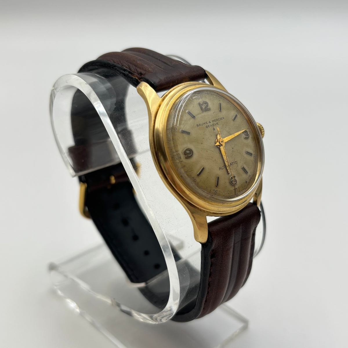 Baume & Mercier Genève 18K Gold Automatic Watch 1950s