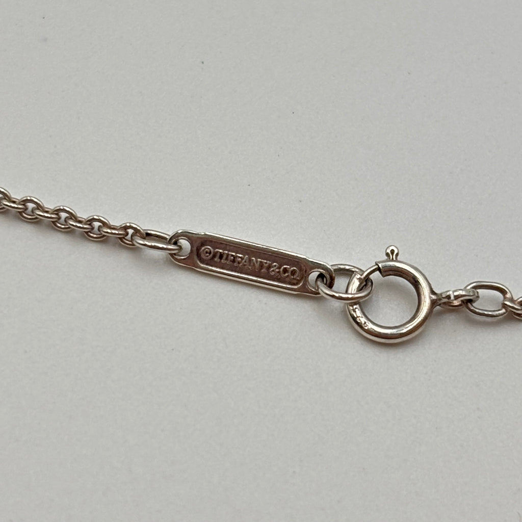 Tiffany & Co. 1837 Sterling Silver Square Pendant Necklace