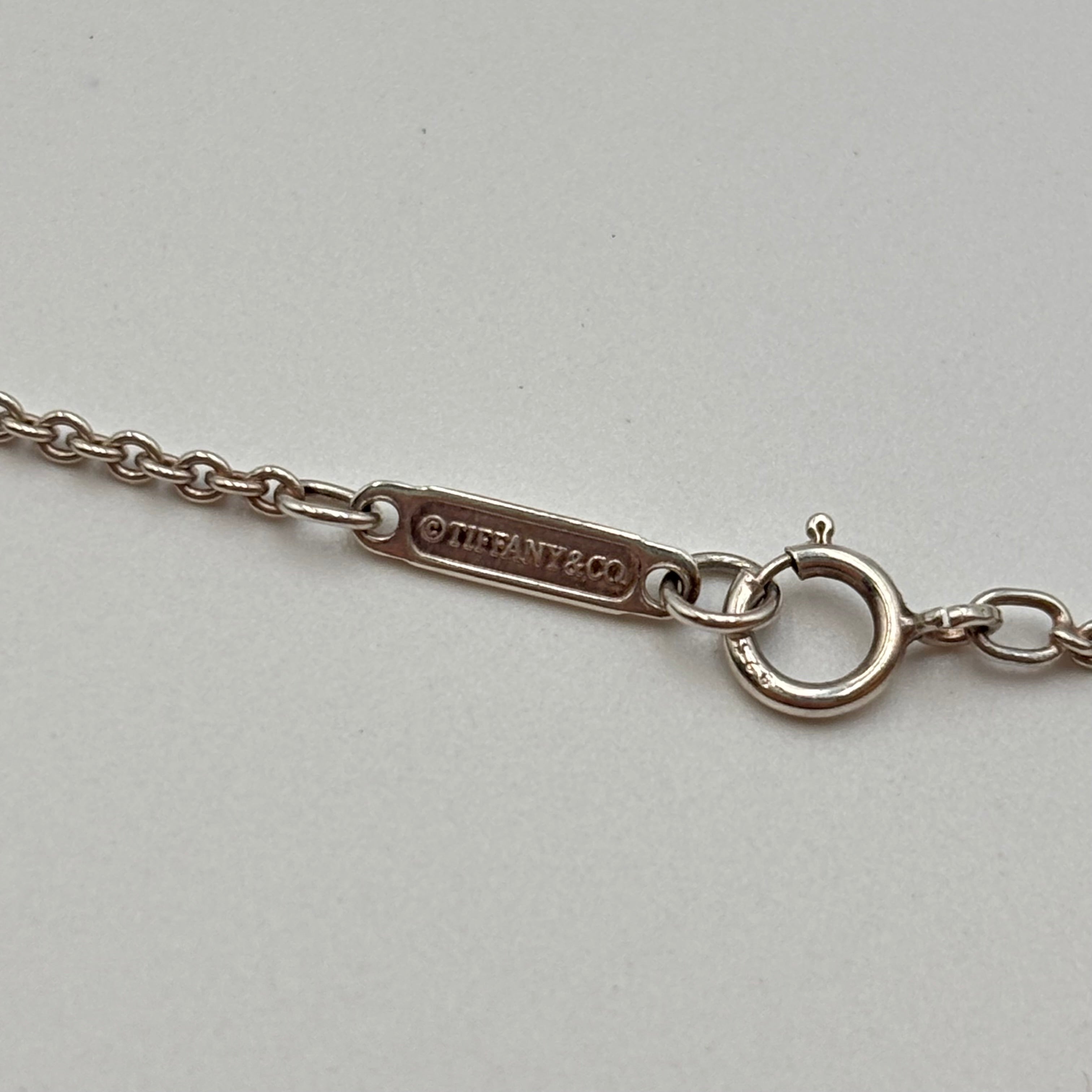 Tiffany & Co. 1837 Sterling Silver Square Pendant Necklace