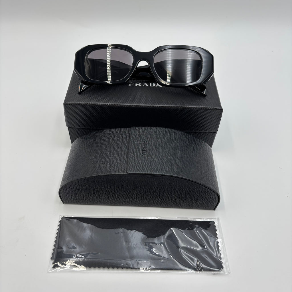 Prada Symbole PR 17W-F Black Geometric Sunglasses