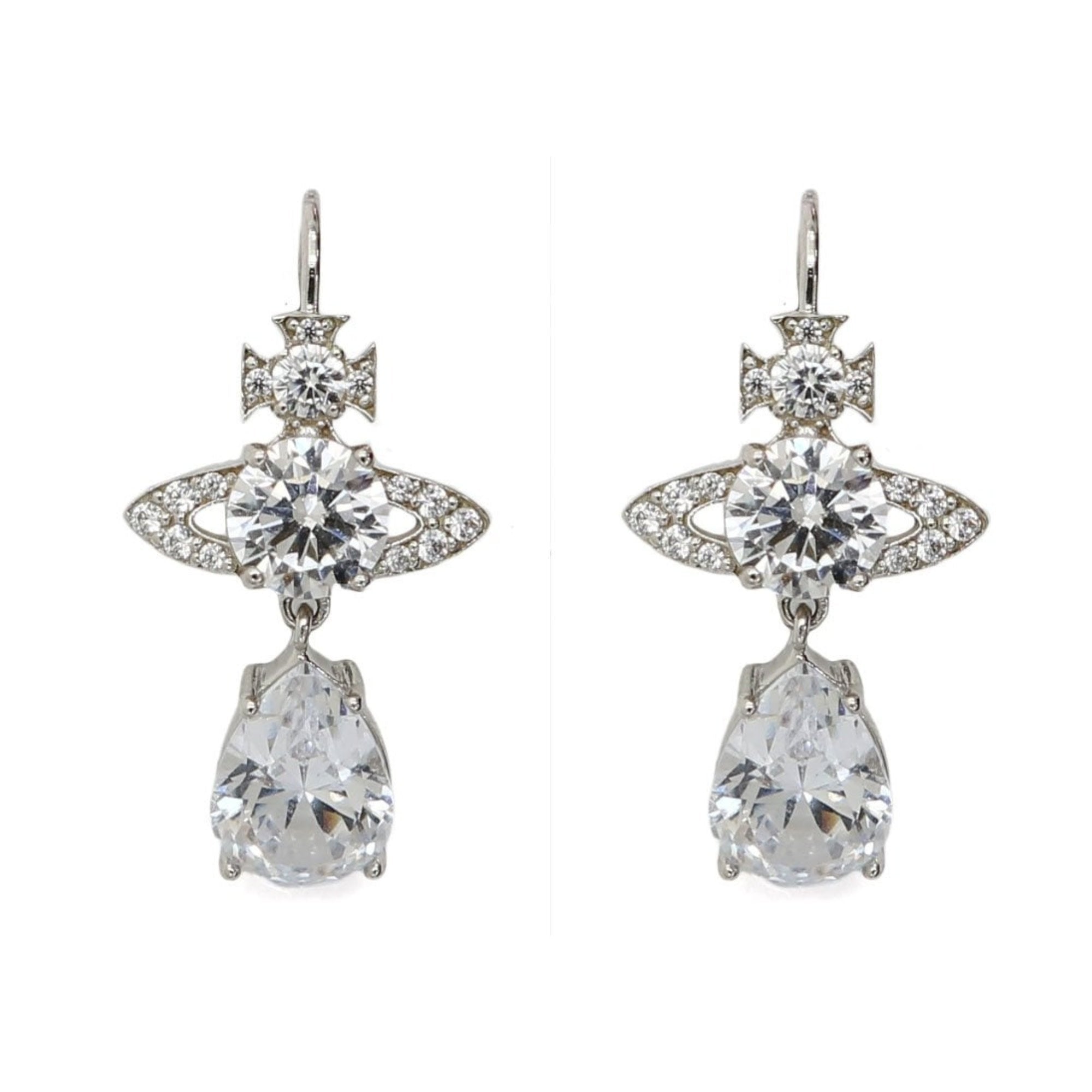 VIVIENNE WESTWOOD SILVER LUCRECE EARRINGS