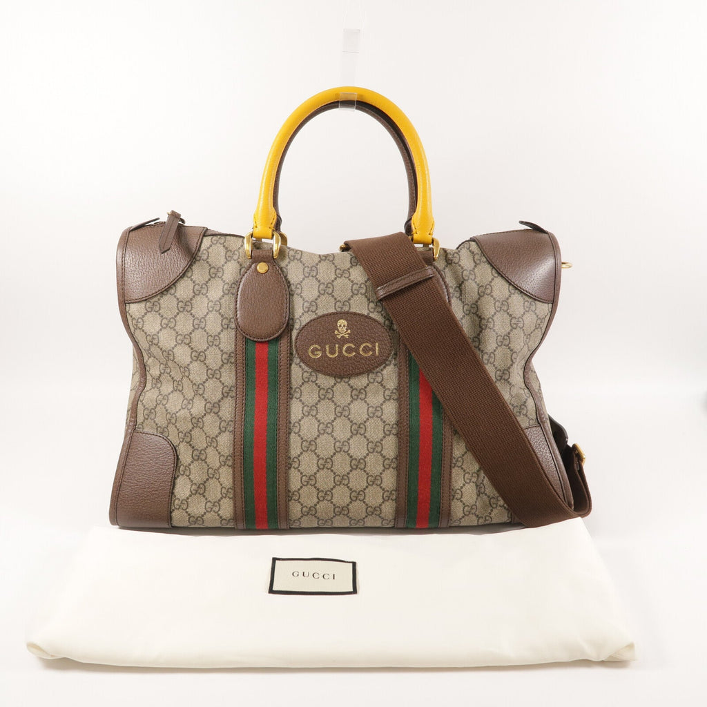 GUCCI Gucci Gg Ghw Gg Supreme Duffle Bag 2 Way Shoulder Bag 459311 Coated Canvas image 18