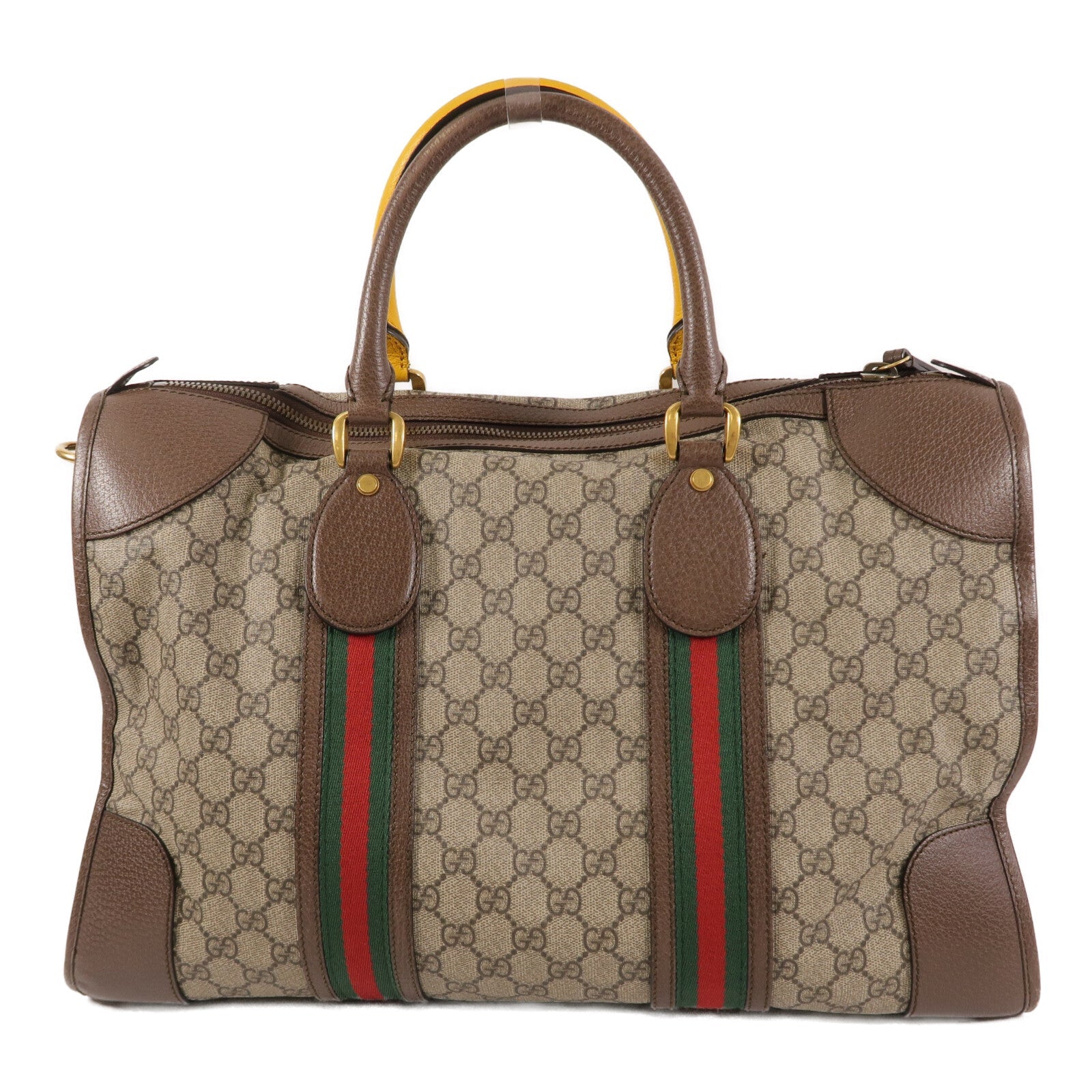 GUCCI Gucci Gg Ghw Gg Supreme Duffle Bag 2 Way Shoulder Bag 459311 Coated Canvas image 2