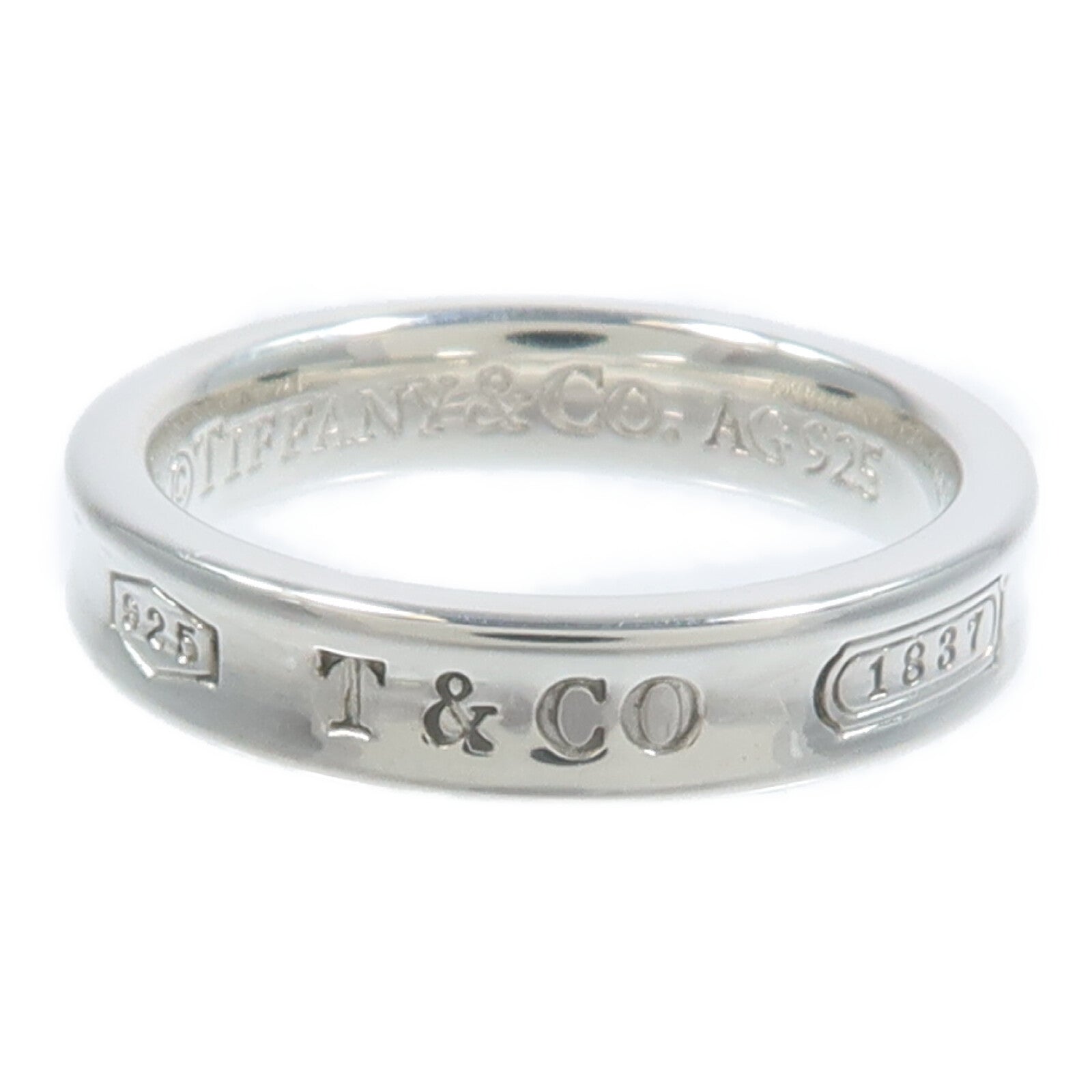 TIFFANY＆CO Tiffany＆co 1837 Ring 925 Sterling Silver Us#5 image 2