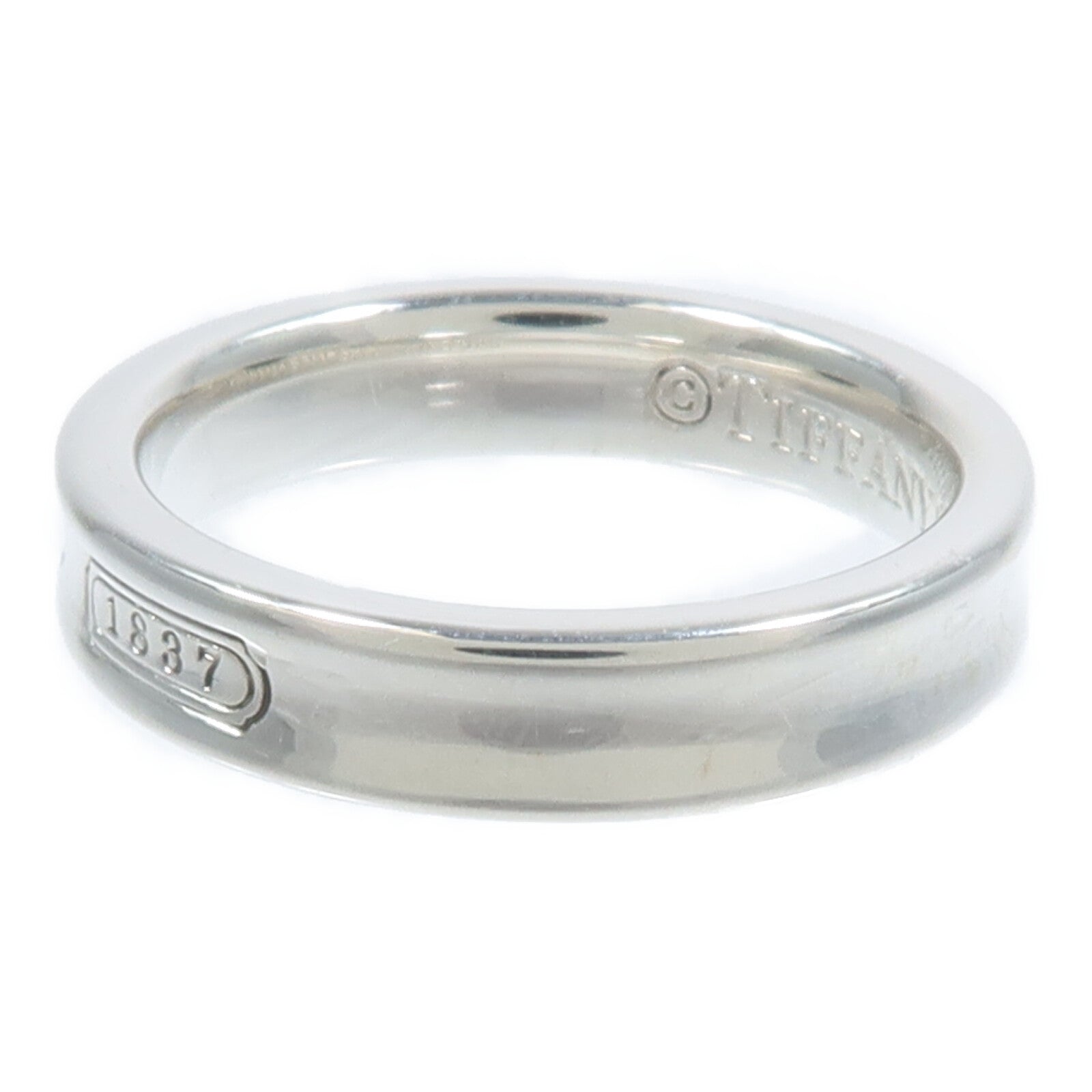 TIFFANY＆CO Tiffany＆co 1837 Ring 925 Sterling Silver Us#5 image 3