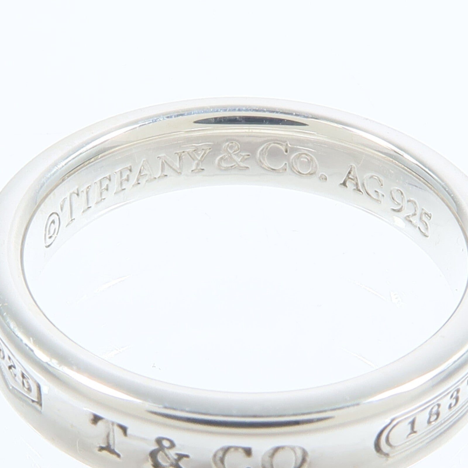 TIFFANY＆CO Tiffany＆co 1837 Ring 925 Sterling Silver Us#5 image 5