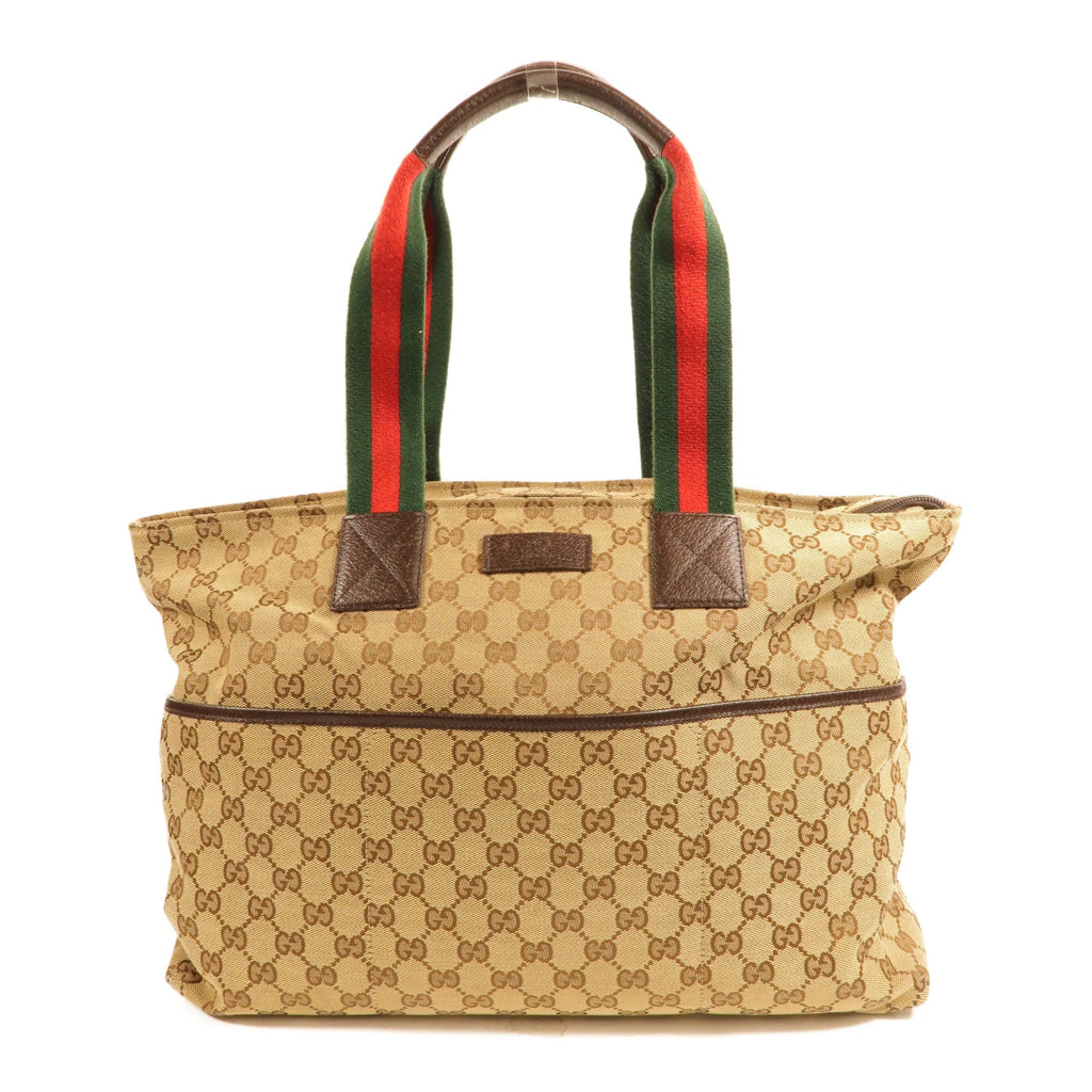 GUCCI Gucci Gg Tote Bag Shoulder Bag Canvas Brown image 1