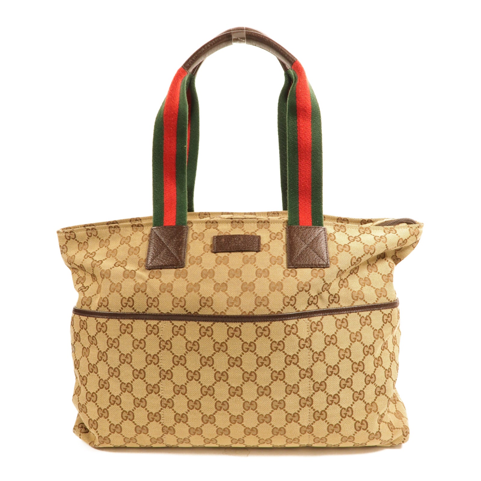GUCCI Gucci Gg Tote Bag Shoulder Bag Canvas Brown image 1