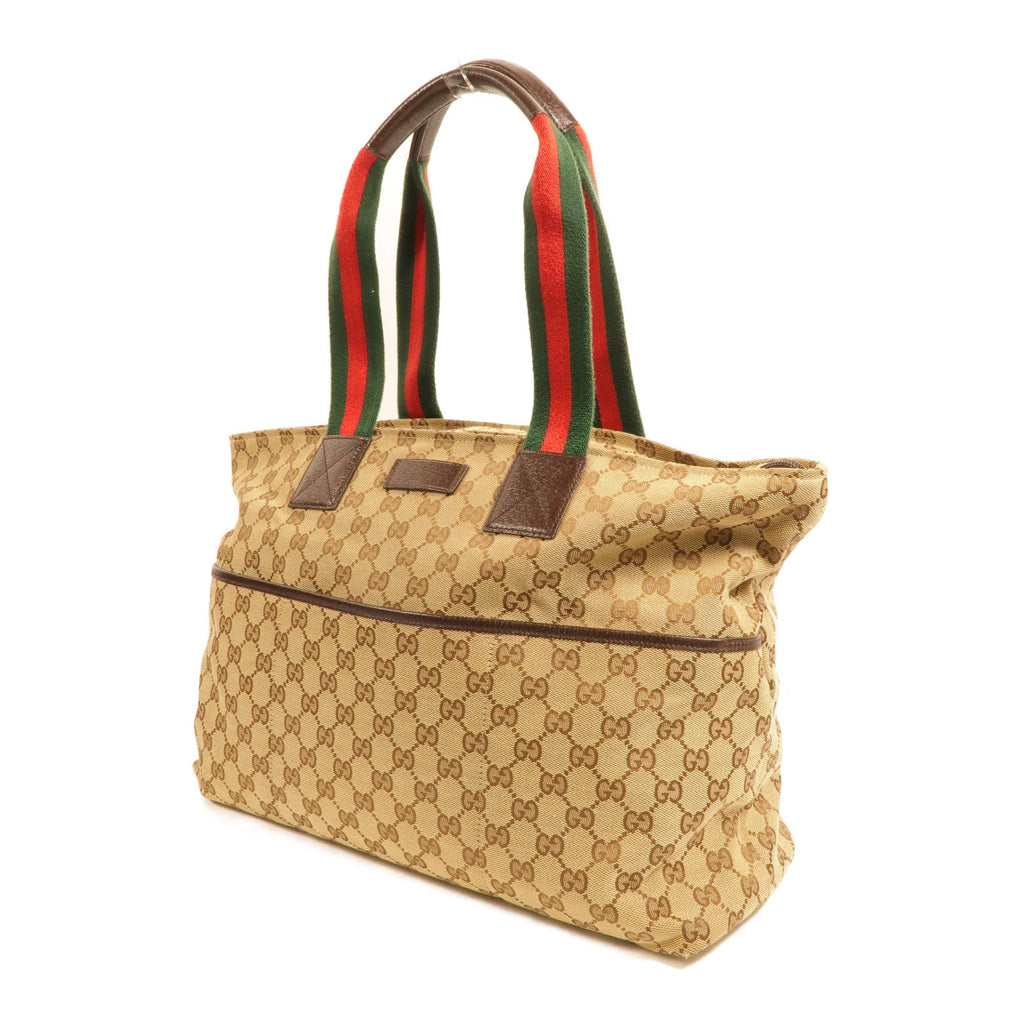 GUCCI Gucci Gg Tote Bag Shoulder Bag Canvas Brown image 3