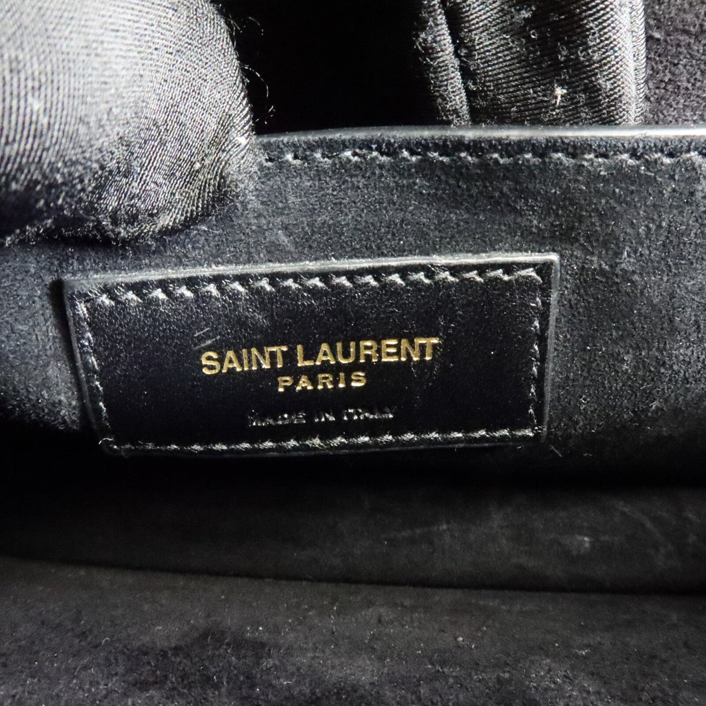 SAINT LAURENT Saint Laurent Ysl Ghw Sunset Medium Chain Shoulder Bag 442906 Calfskin Black image 6