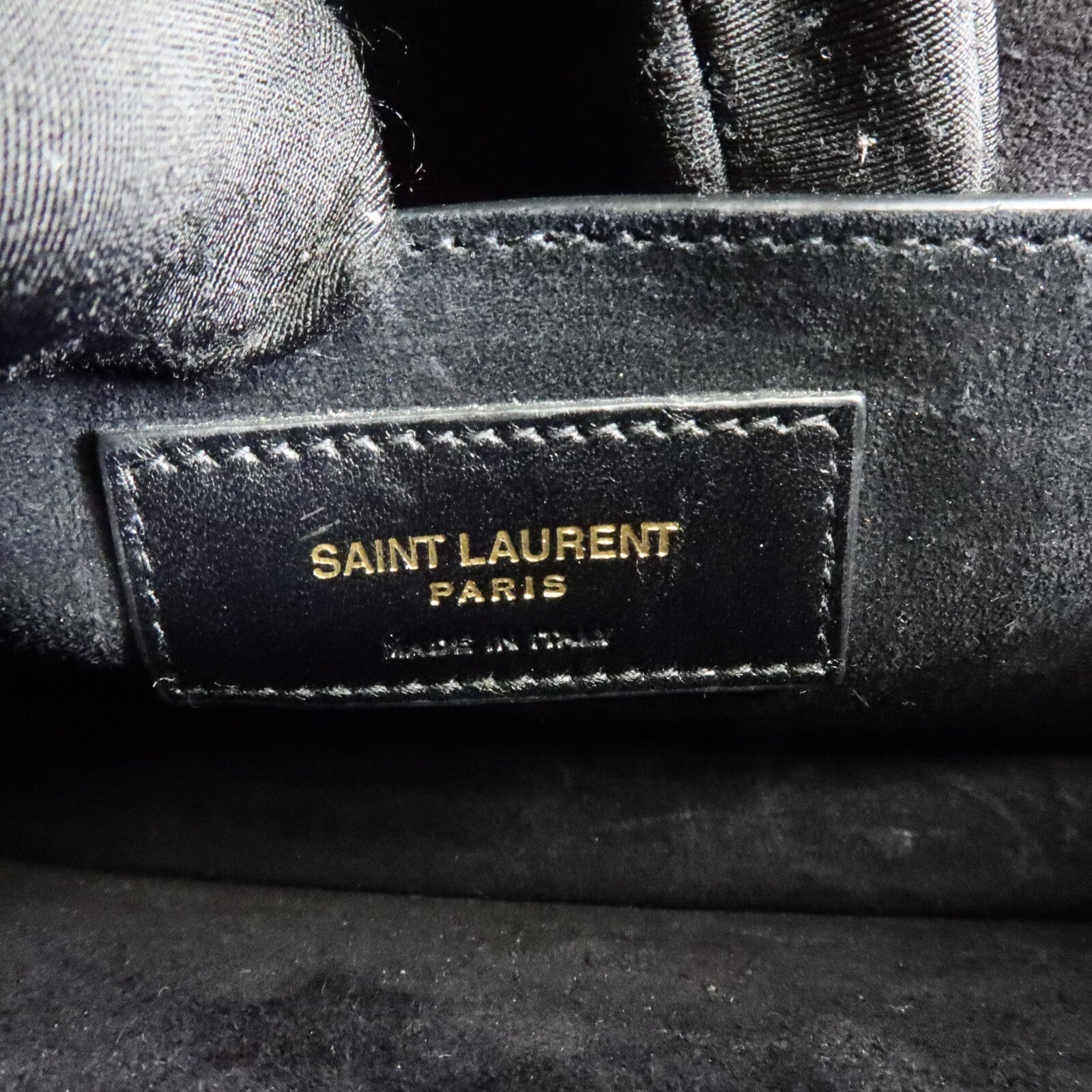 SAINT LAURENT Saint Laurent Ysl Ghw Sunset Medium Chain Shoulder Bag 442906 Calfskin Black image 6