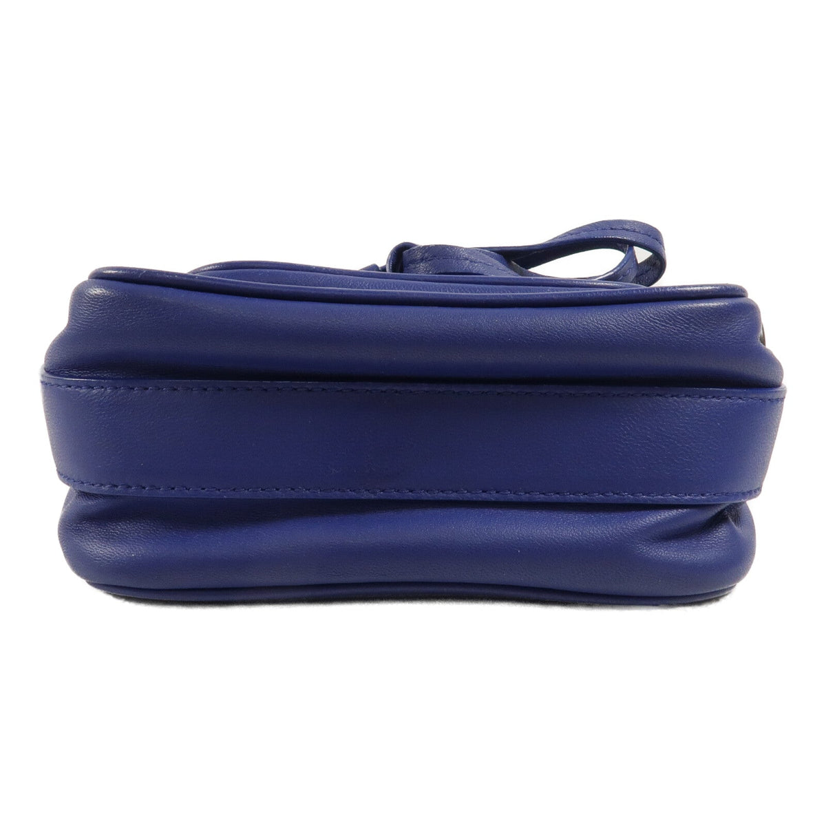 BOTTEGA VENETA Bottega Veneta Bv New Tie Intrecciato Mini Saddle Bag Lambskin Leather Blue image 4