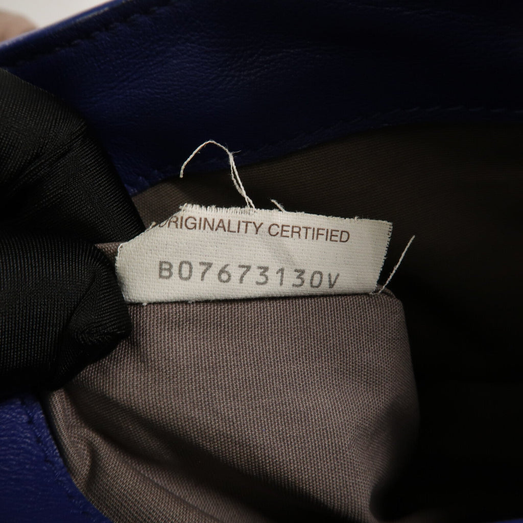 BOTTEGA VENETA Bottega Veneta Bv New Tie Intrecciato Mini Saddle Bag Lambskin Leather Blue image 7
