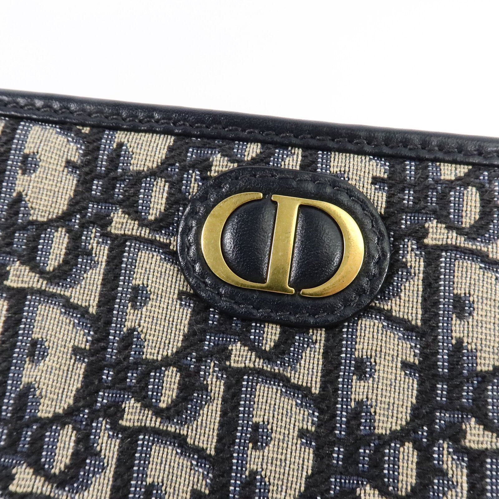 DIOR Christian Dior Cd Ghw 30 Montaigne Dea Pouch S2107utzq Canvas Blue image 8