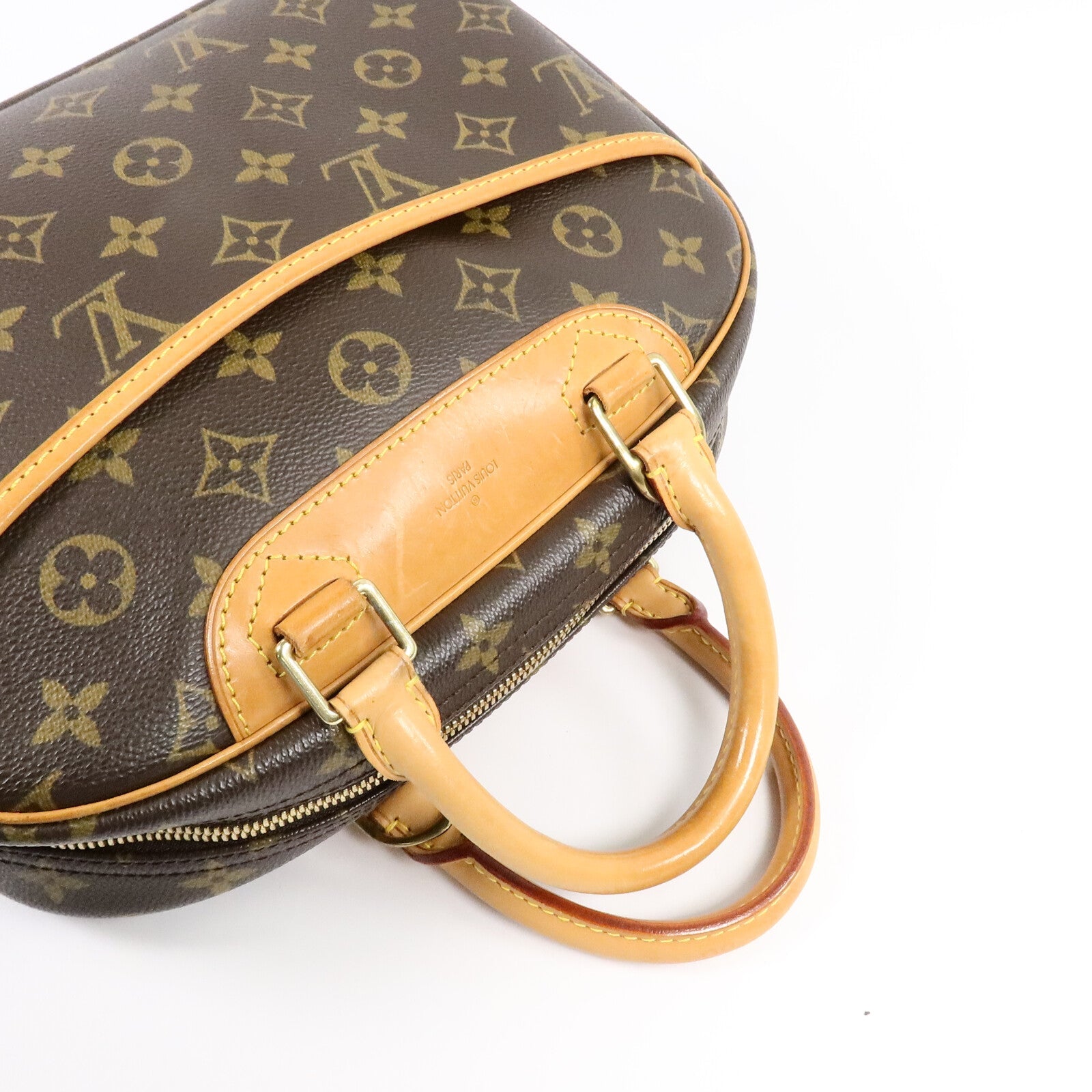 LOUIS VUITTON Louis Vuitton Monogram Trouville Handbag Brown Monogram Handbag M42228 image 9