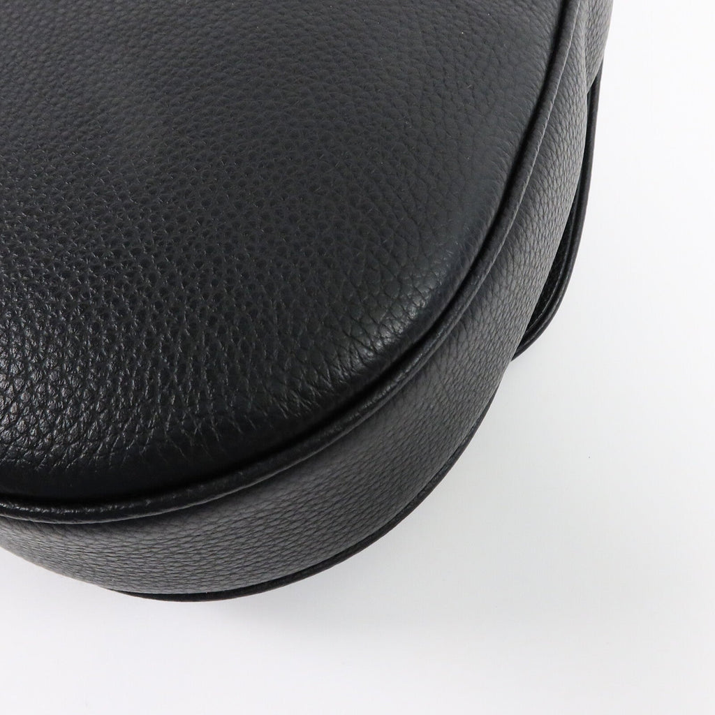 DIOR Christian Dior Cd Saddle Bag Shoulder Bag Calfskin Leather Black image 12