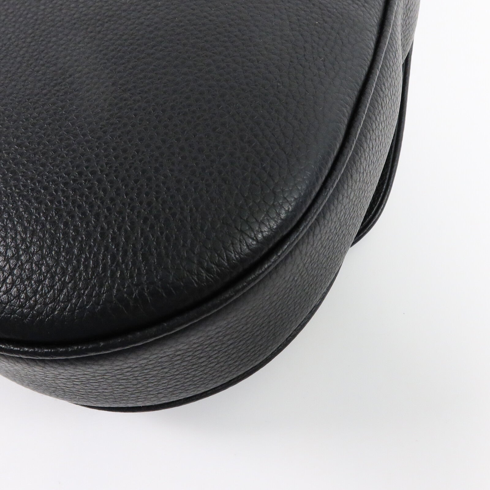 DIOR Christian Dior Cd Saddle Bag Shoulder Bag Calfskin Leather Black image 12