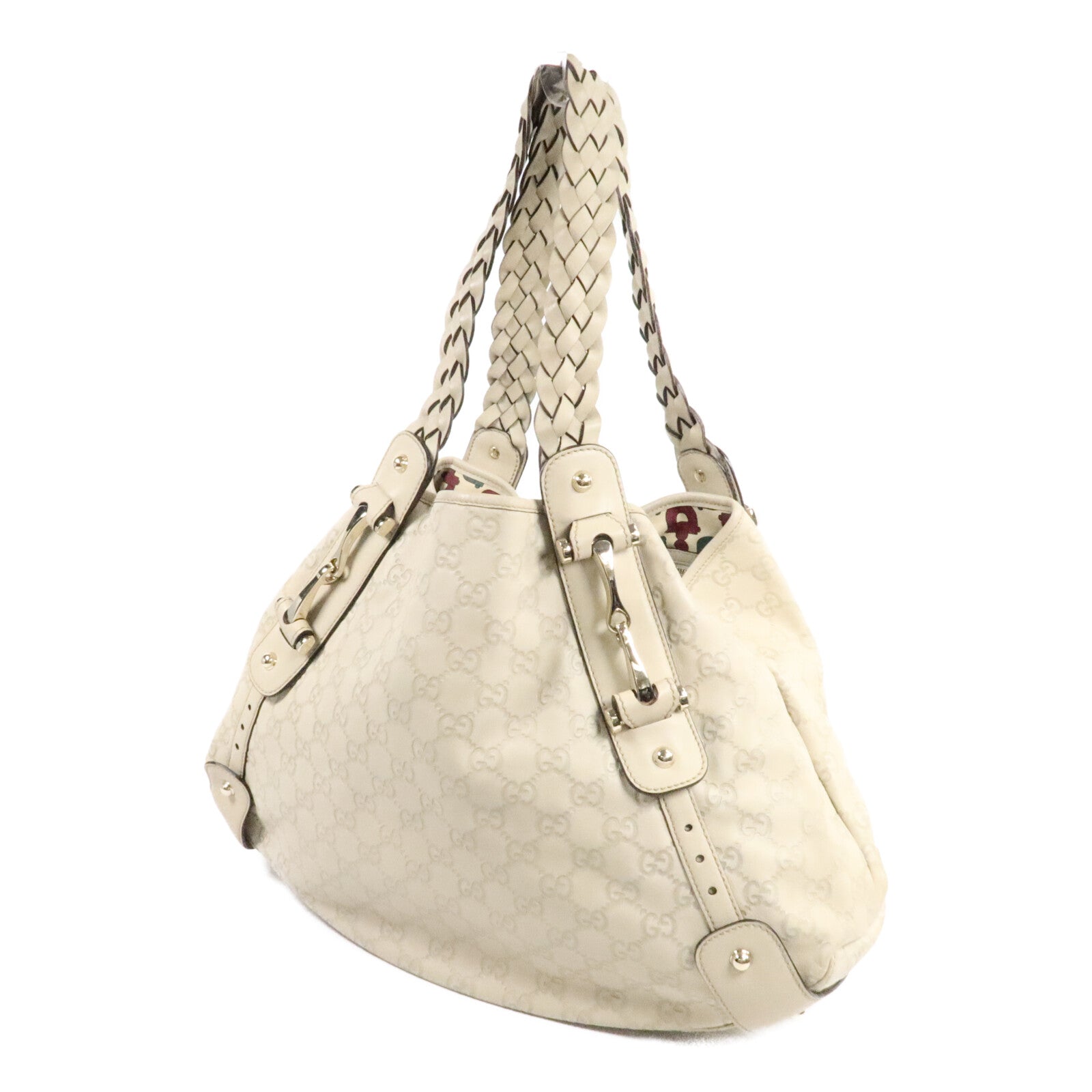 GUCCI Gucci Gg Ghw Pelham Shoulder Bag 137621 Calfskin Leather White image 3