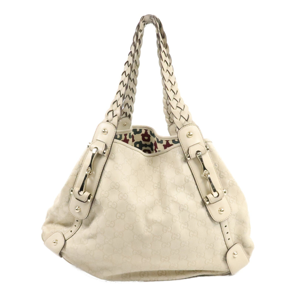 GUCCI Gucci Gg Ghw Pelham Shoulder Bag 137621 Calfskin Leather White image 2