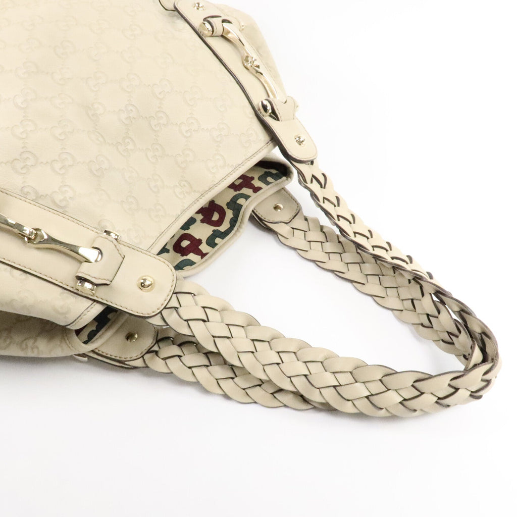 GUCCI Gucci Gg Ghw Pelham Shoulder Bag 137621 Calfskin Leather White image 9