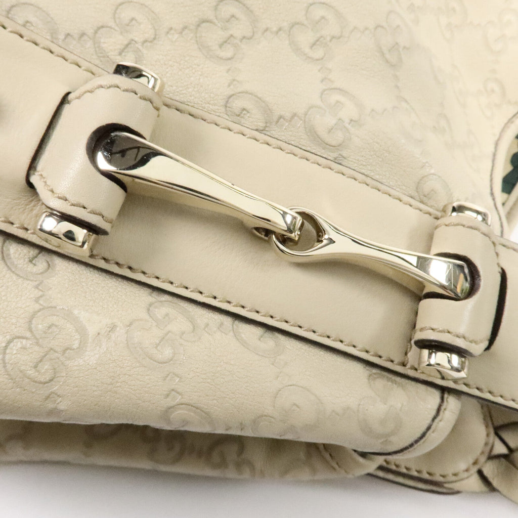 GUCCI Gucci Gg Ghw Pelham Shoulder Bag 137621 Calfskin Leather White image 7