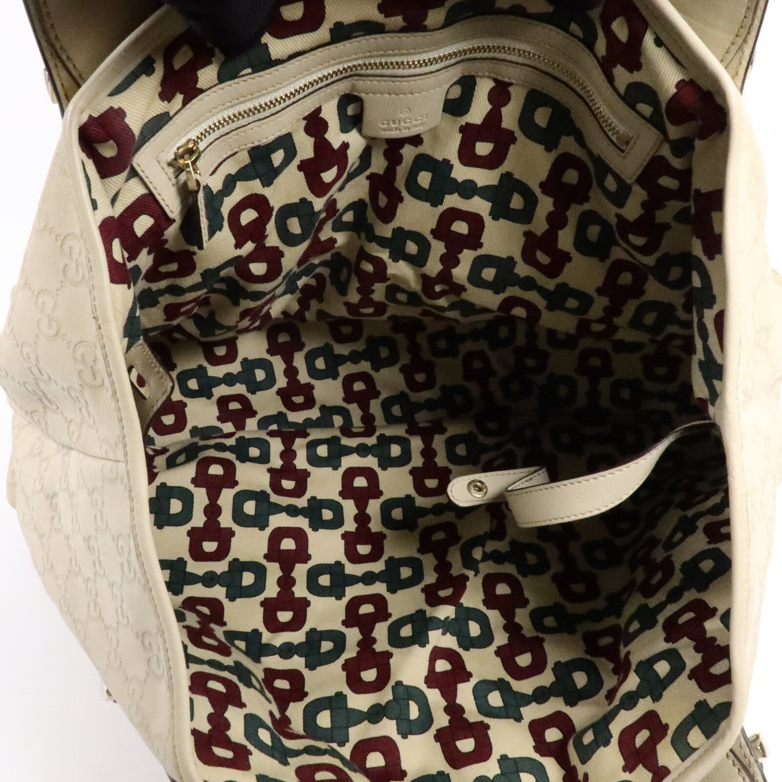 GUCCI Gucci Gg Ghw Pelham Shoulder Bag 137621 Calfskin Leather White image 5