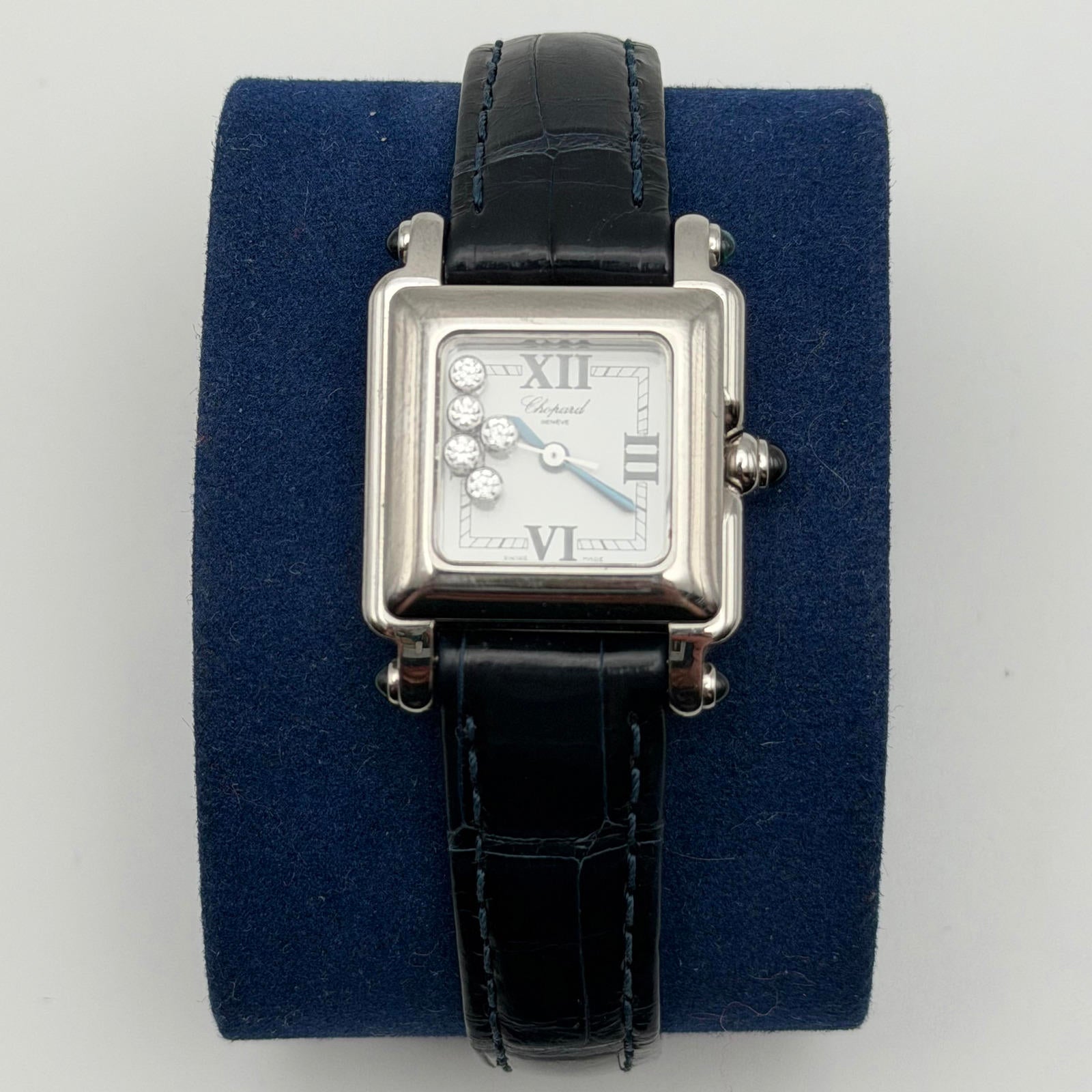 Chopard Happy Sport Diamond Square Watch – Stainless Steel – Swiss Made