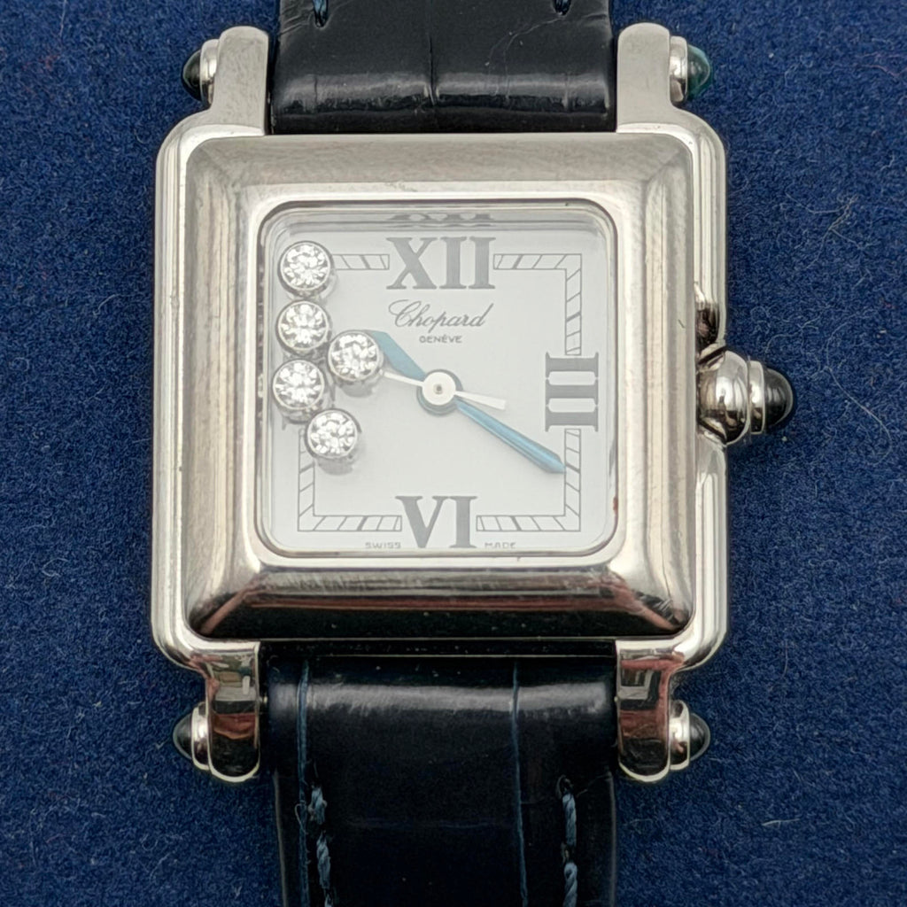 Chopard Happy Sport Diamond Square Watch – Stainless Steel – Swiss Made