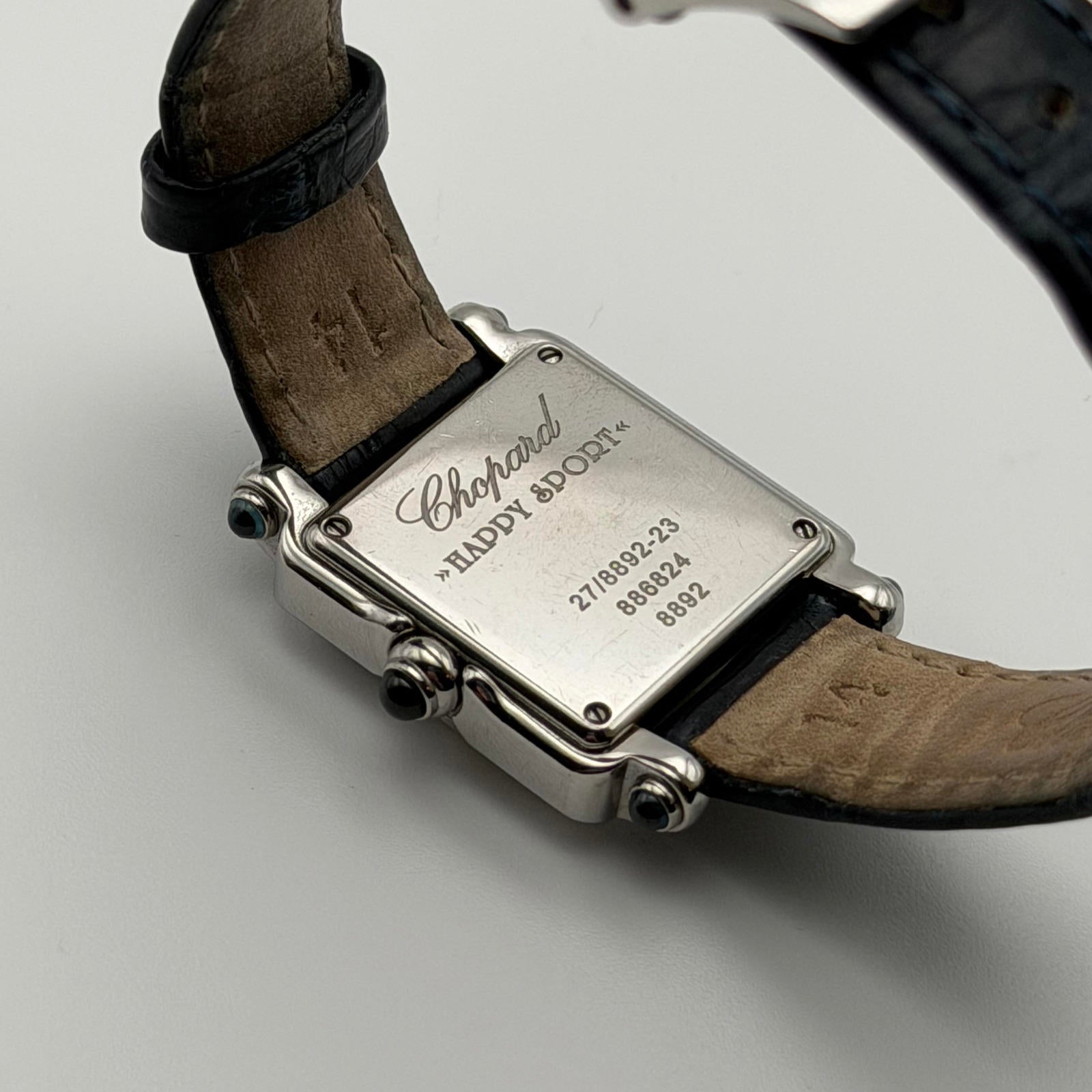 Chopard Happy Sport Diamond Square Watch – Stainless Steel – Swiss Made