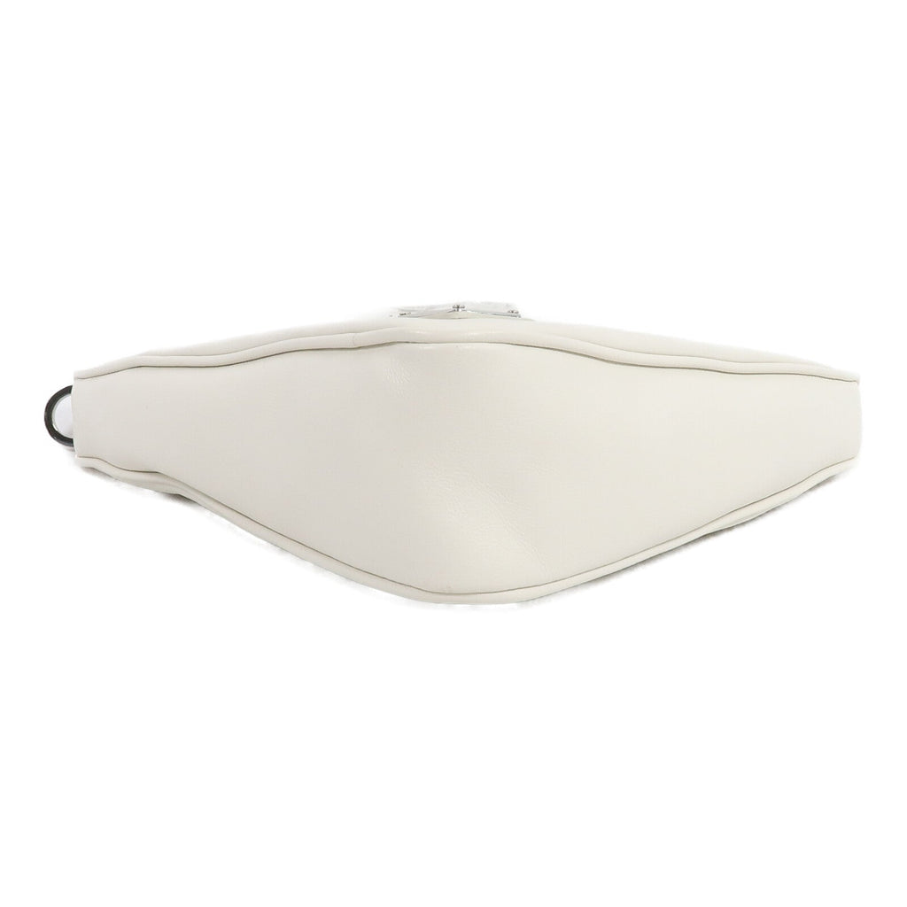PRADA Prada Shw Triangle 2 Way Shoulder Bag Calfskin Leather White image 4
