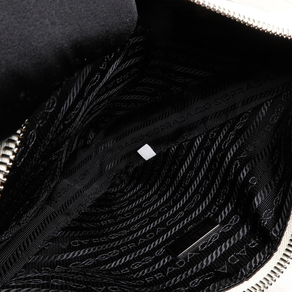 PRADA Prada Shw Triangle 2 Way Shoulder Bag Calfskin Leather White image 5