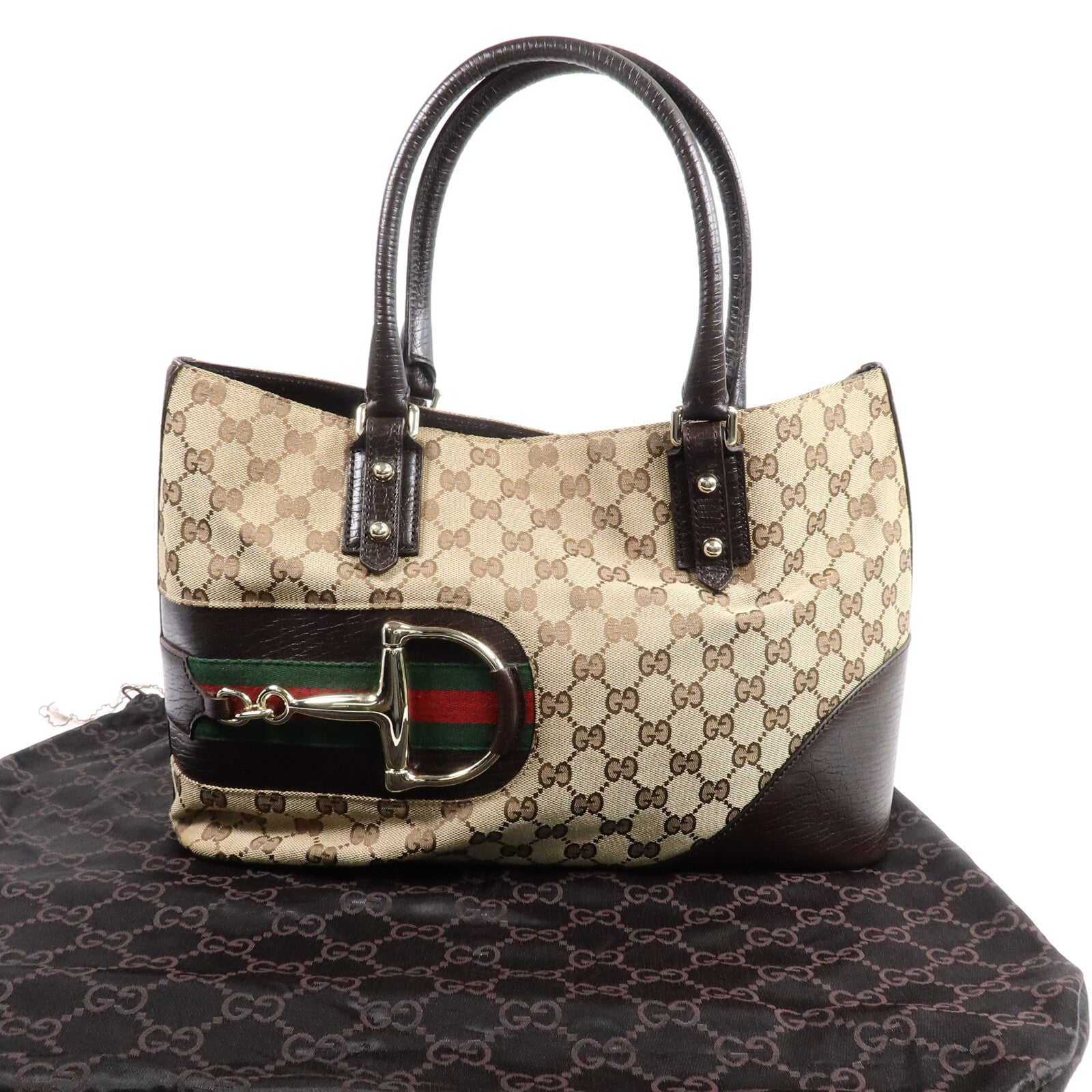 GUCCI Gucci Gg Ghw Shoulder Bag 137385 Gg Canvas Brown image 10
