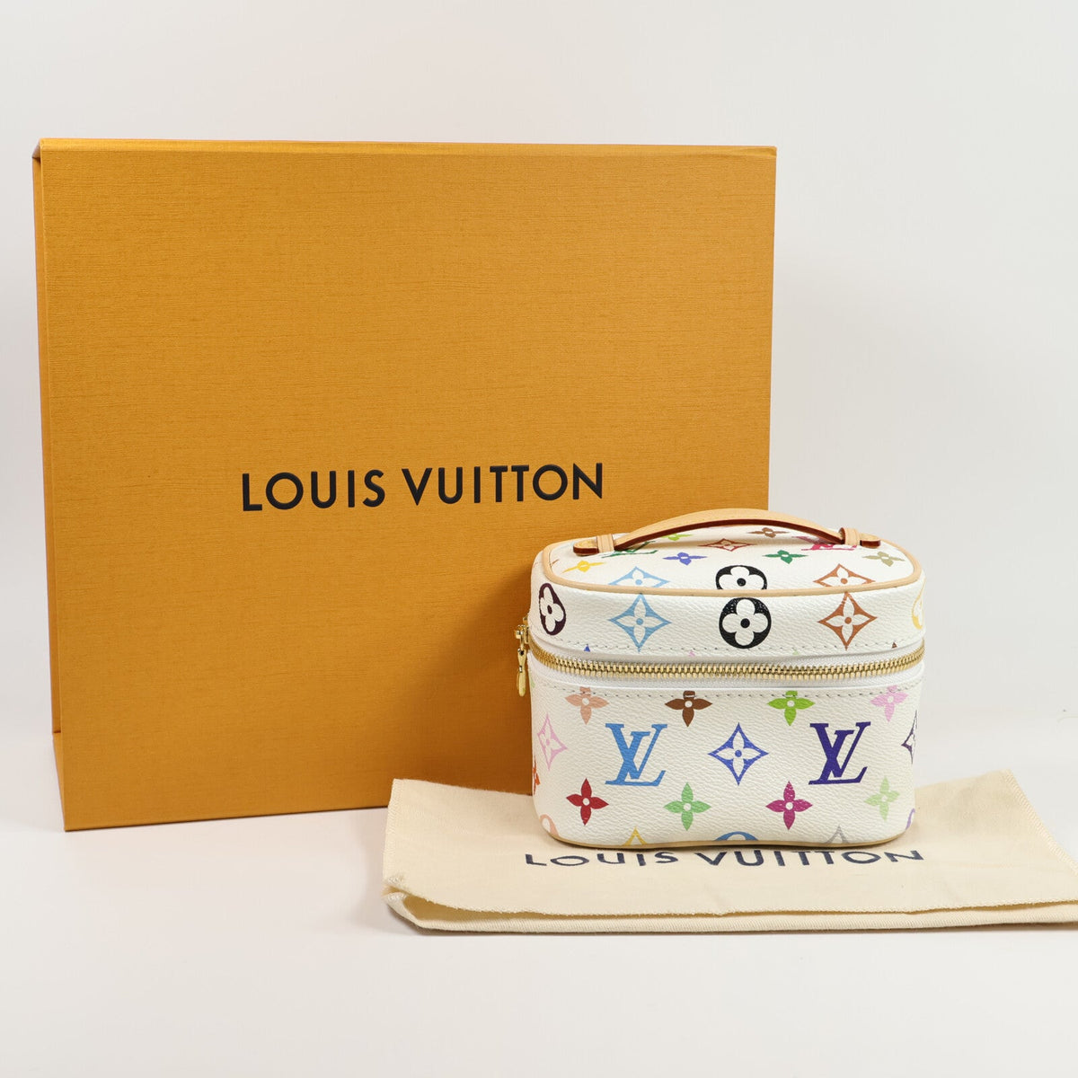 LOUIS VUITTON Louis Vuitton Ghw Lv X Tm Nice Nano Hand Bag M27941 Monogram Multicolore White image 13