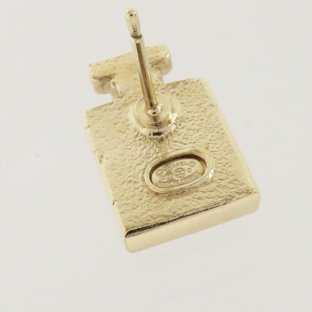 CHANEL Chanel Cc Earrings Metal Gold image 6