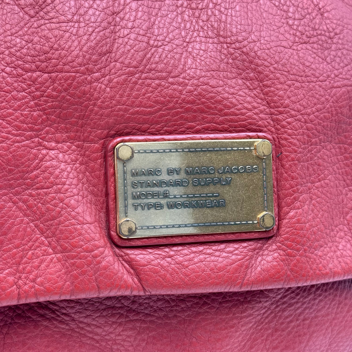 Marc by Marc Jacobs Standard Supply Red Leather Flap Shoulder Bag