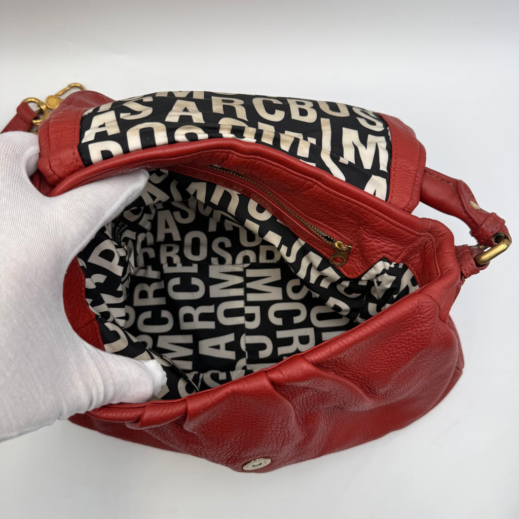 Marc by Marc Jacobs Standard Supply Red Leather Flap Shoulder Bag