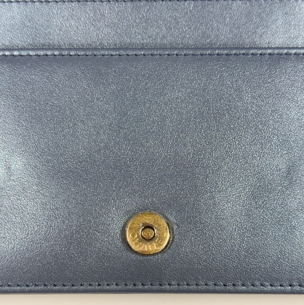 Chanel Vintage Iridescent Quilted Lambskin Flap Crossbody Bag