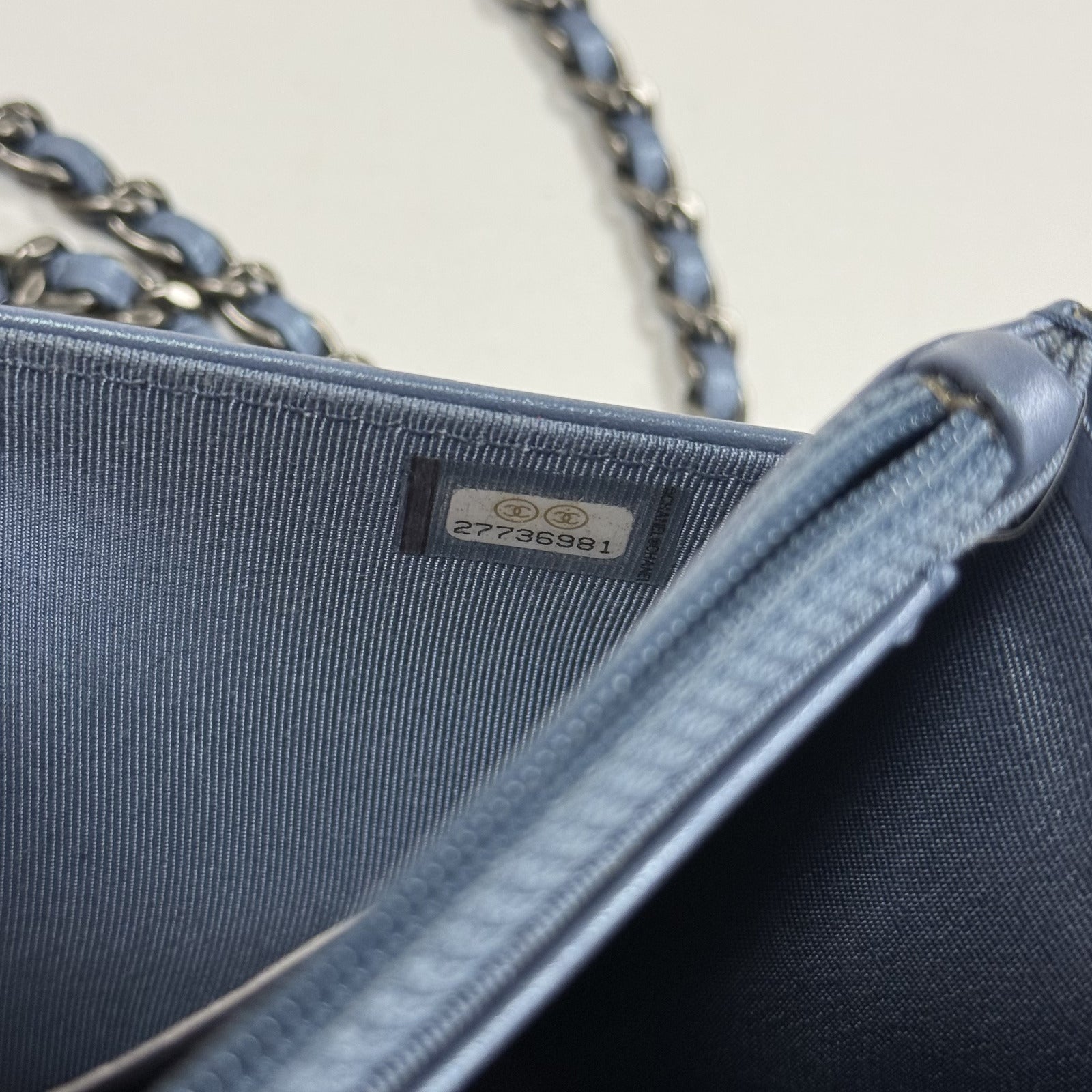 Chanel Vintage Iridescent Quilted Lambskin Flap Crossbody Bag