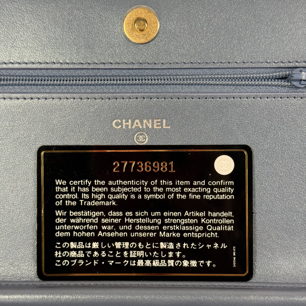 Chanel Vintage Iridescent Quilted Lambskin Flap Crossbody Bag