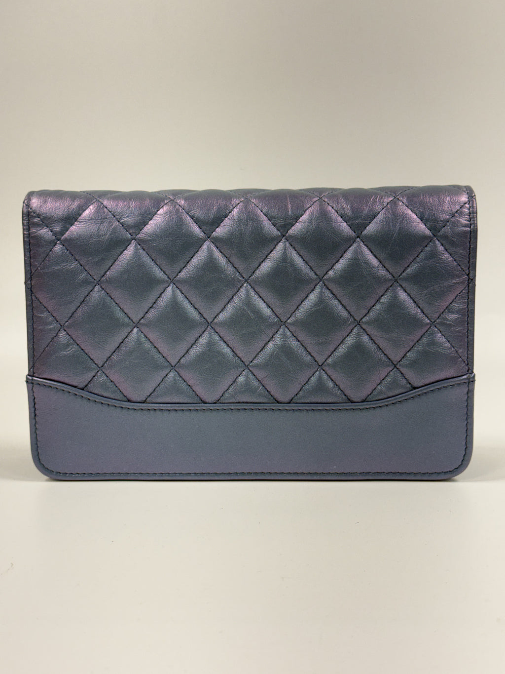 Chanel Vintage Iridescent Quilted Lambskin Flap Crossbody Bag