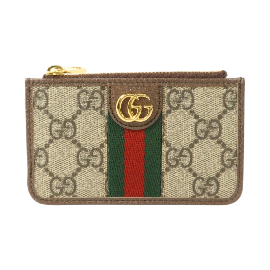 GUCCI Gucci Gg Ghw Card Holder 671723 Coated Canvas Brown image 1