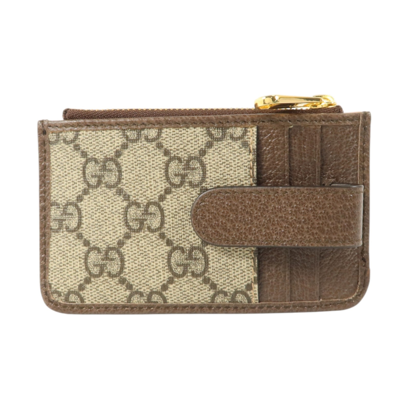 GUCCI Gucci Gg Ghw Card Holder 671723 Coated Canvas Brown image 2