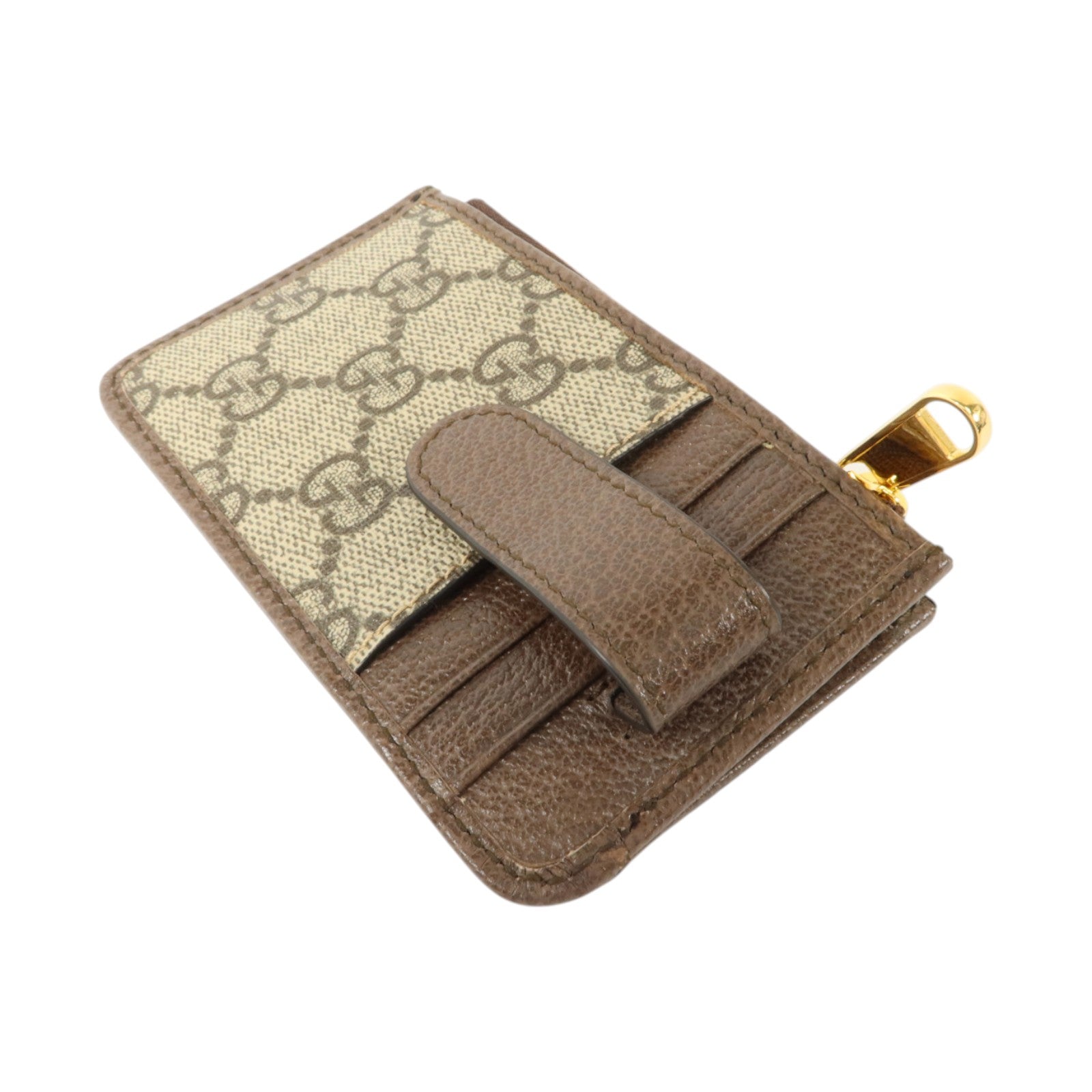 GUCCI Gucci Gg Ghw Card Holder 671723 Coated Canvas Brown image 4