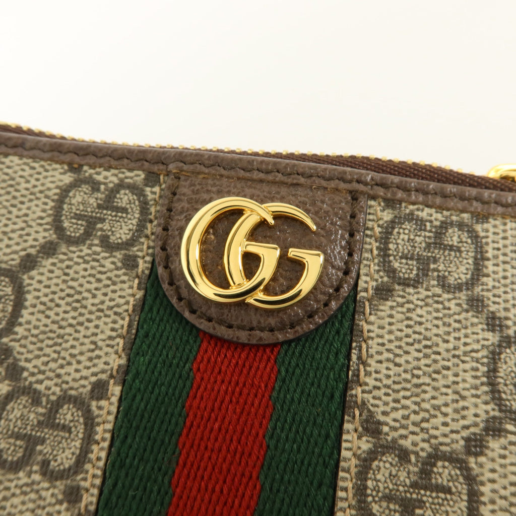 GUCCI Gucci Gg Ghw Card Holder 671723 Coated Canvas Brown image 9