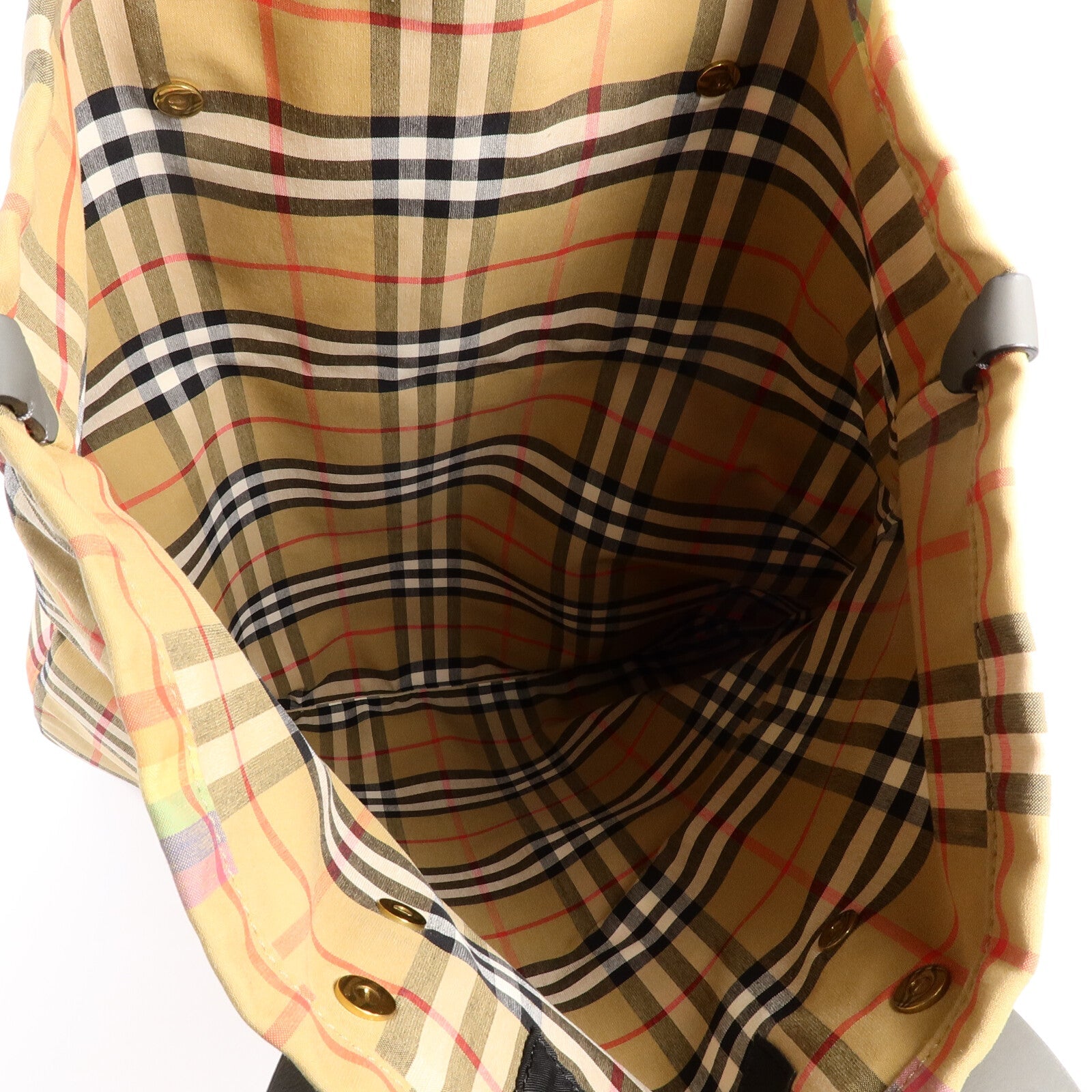 BURBERRY Burberry Ghw Rainbow Shopper Tote Bag 4077215 Nylon Brown image 5