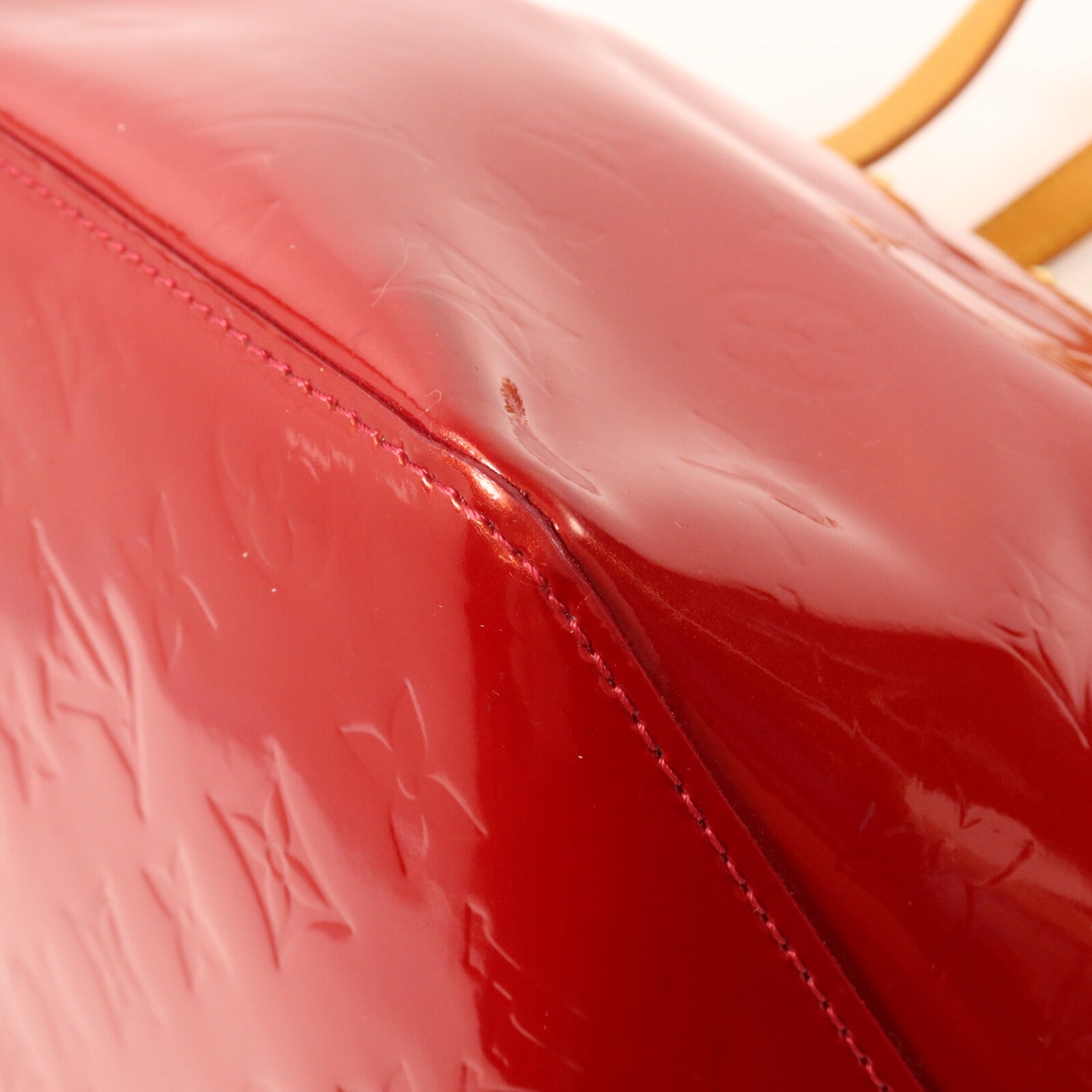 LOUIS VUITTON Louis Vuitton Lv Ghw Bellevue Pm Handbag M93583 Monogram Vernis Red image 12
