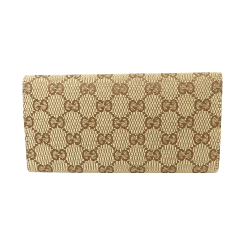 GUCCI Gucci Gg Ghw Vintage Web Horsebit Long Trifold Wallet 138032 Gg Canvas Brown image 2