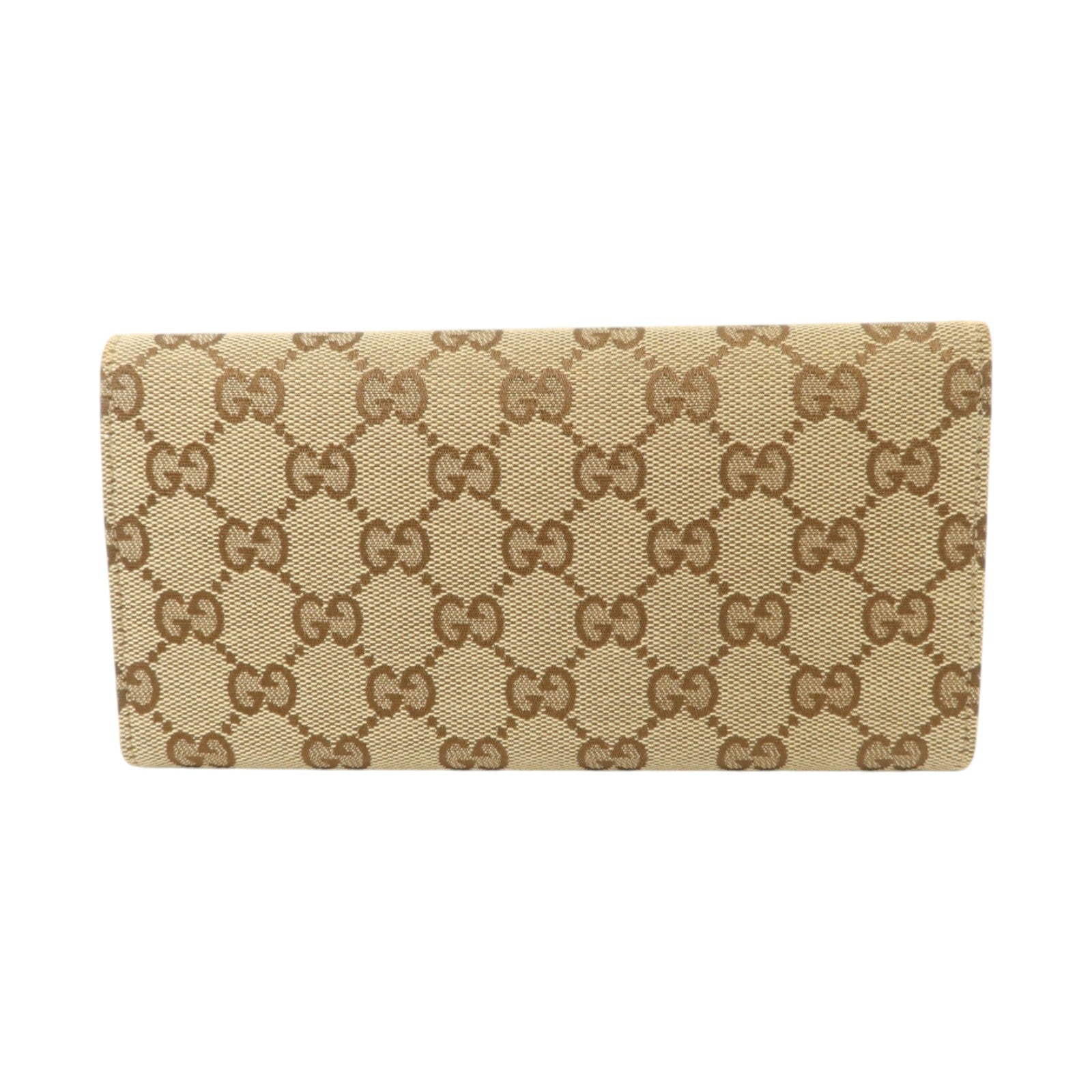 GUCCI Gucci Gg Ghw Vintage Web Horsebit Long Trifold Wallet 138032 Gg Canvas Brown image 2