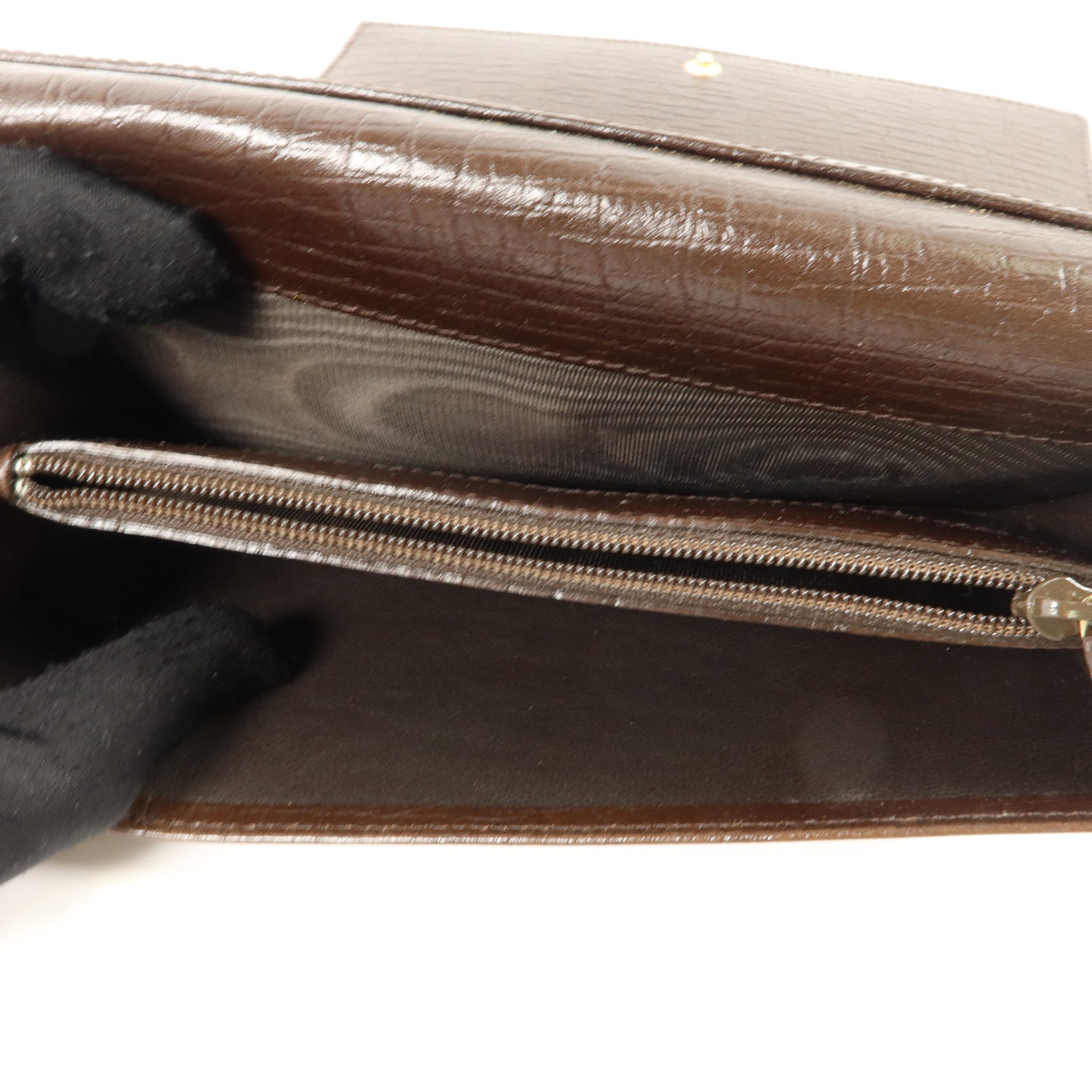 GUCCI Gucci Gg Ghw Vintage Web Horsebit Long Trifold Wallet 138032 Gg Canvas Brown image 6